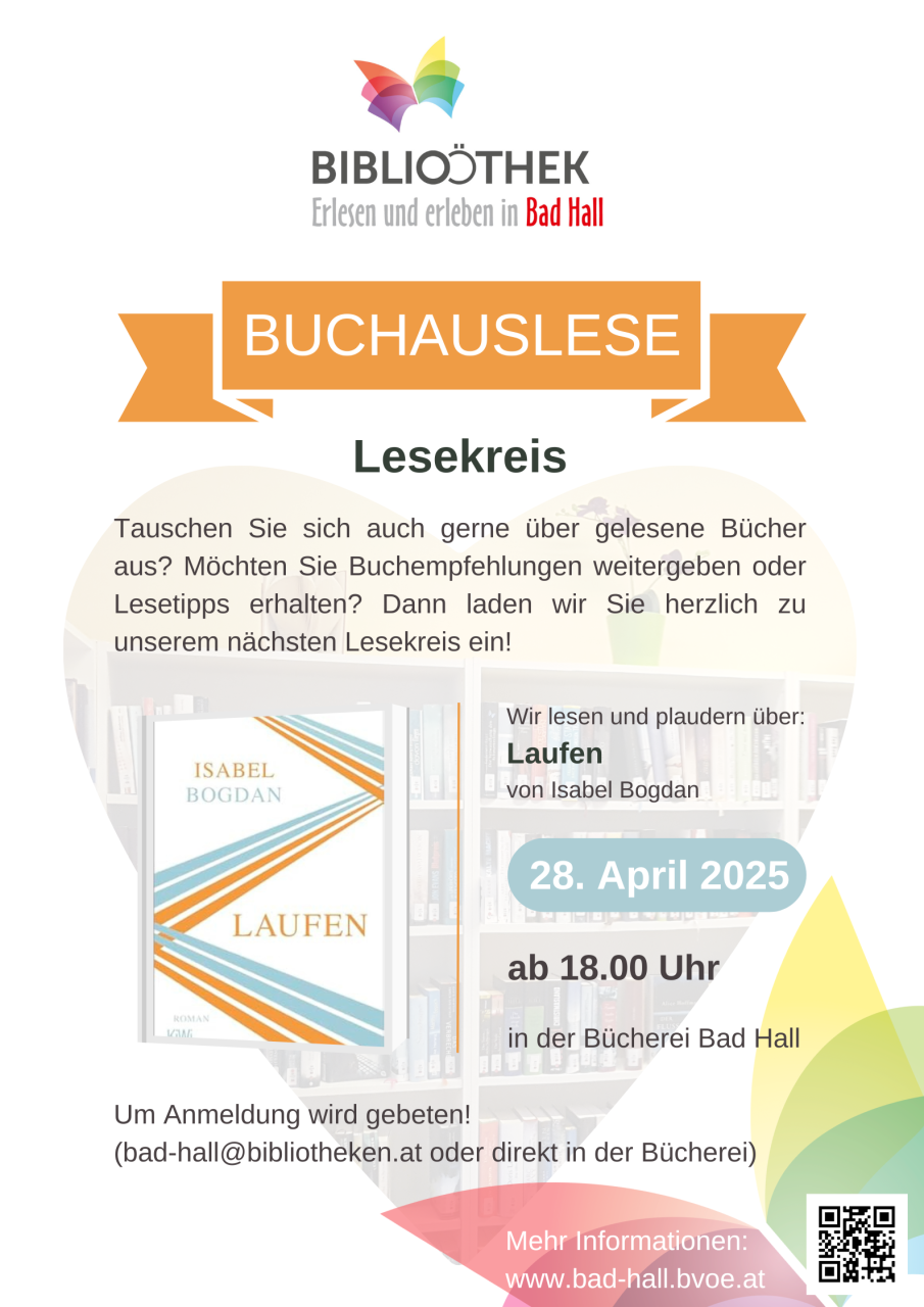 Plakat Vorlesezeit April