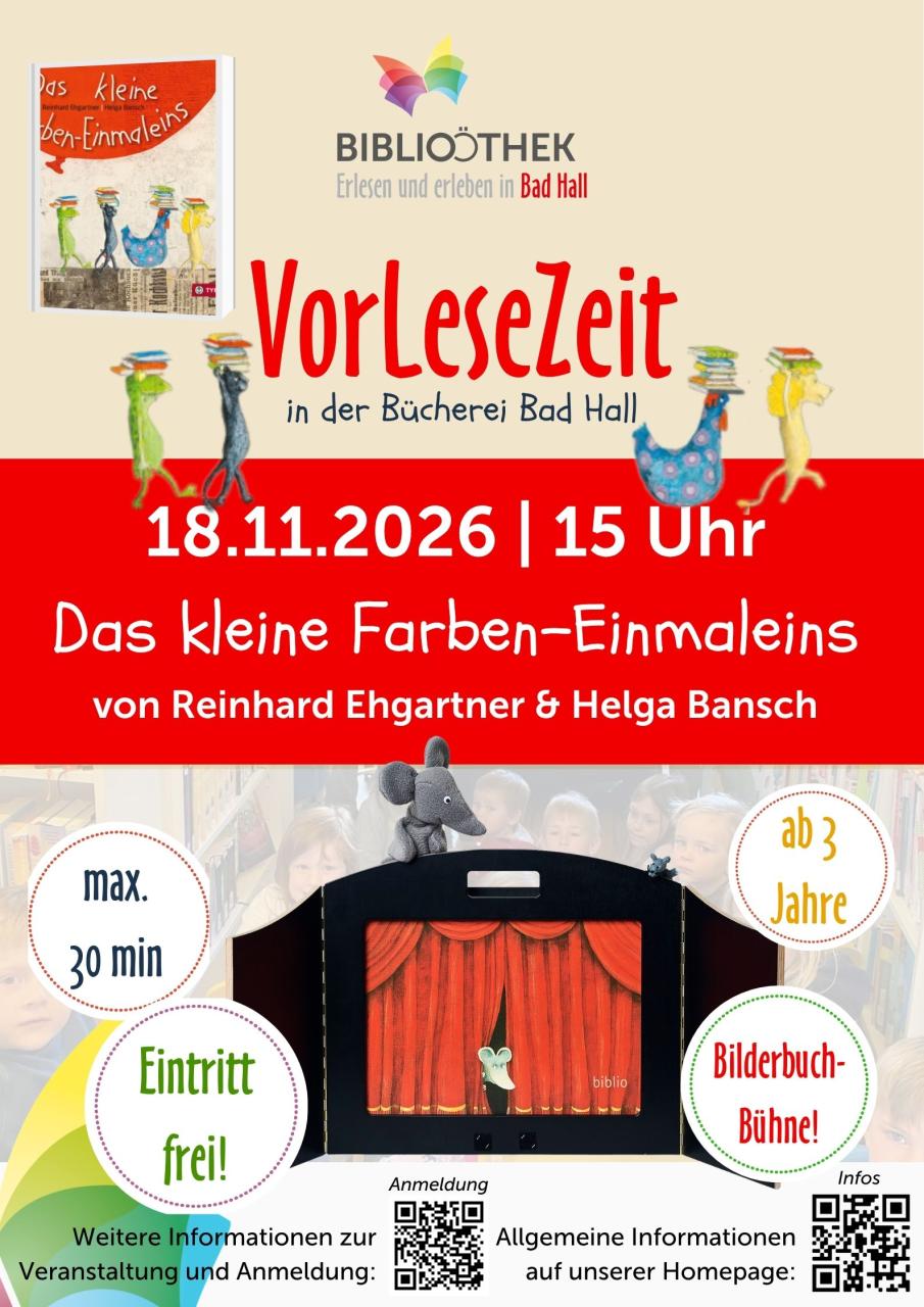 Plakat Vorlesezeit