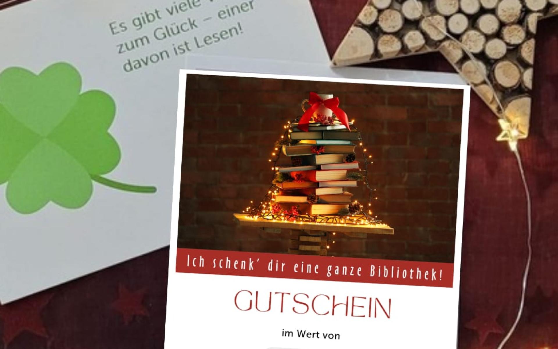 Gutschein und Holzstern
