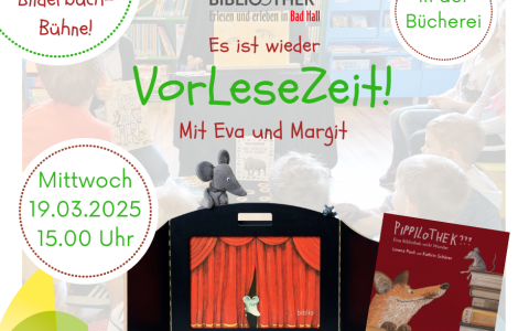 Plakat Vorlesezeit März