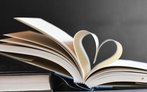Buch aufgeschlagen
